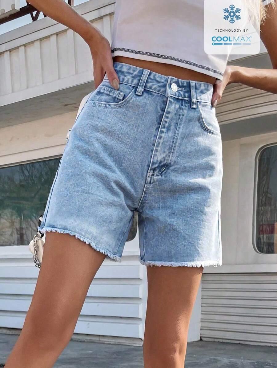 NIEBIESKIE SPODENKI JEANS 