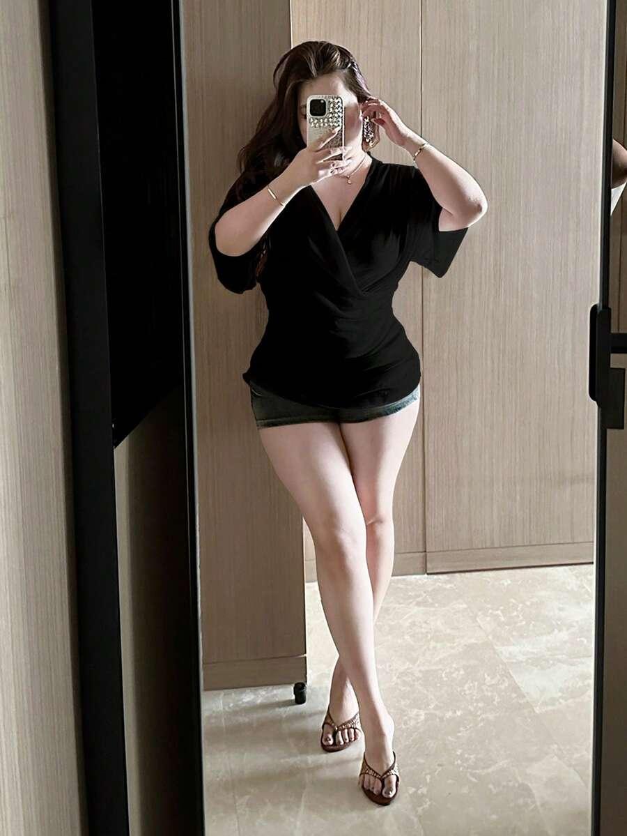 CZARNA BLUZKA CASUAL