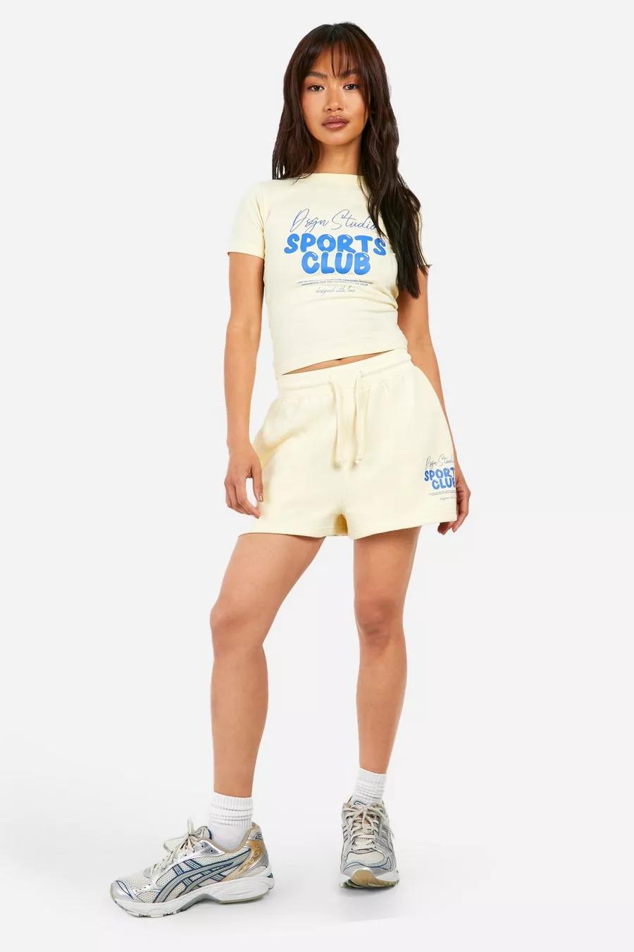 ŻÓŁTY T-SHIRT NAPIS 
