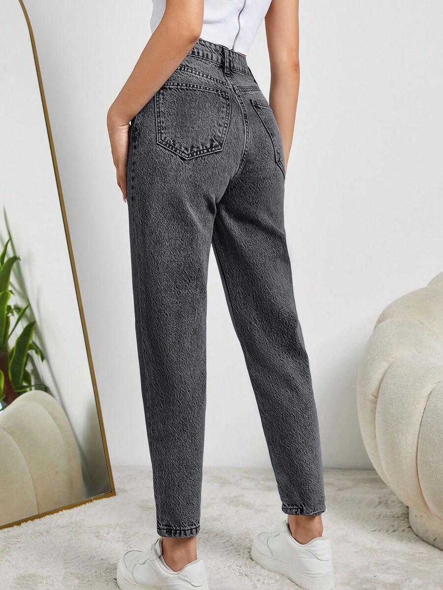 SZARE SPODNIE JEANS 