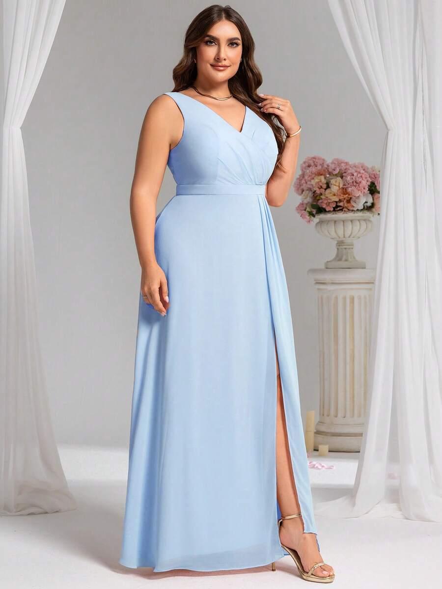 niebieska maxi sukienka 