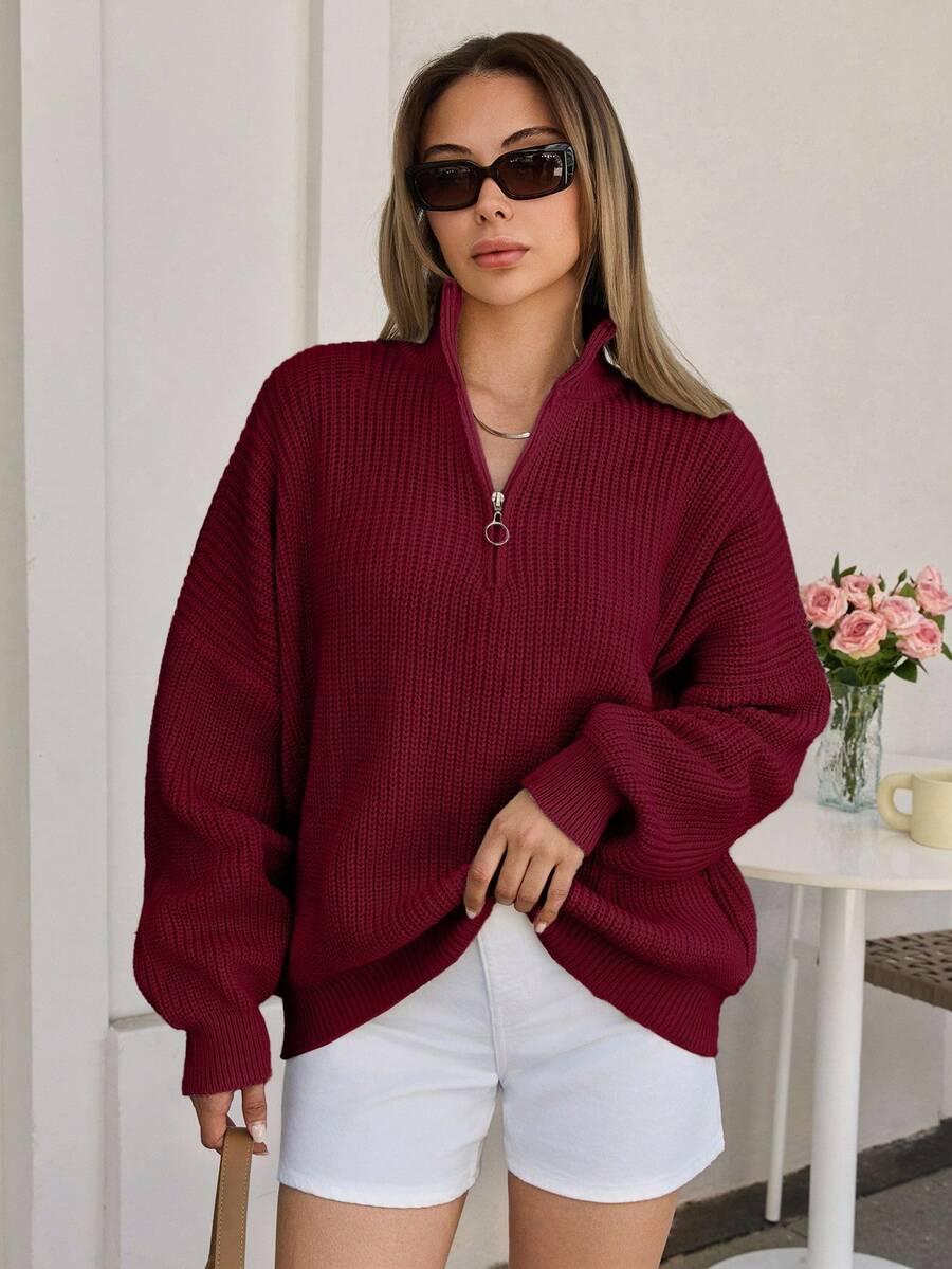 SWETER DAMSKI Z ZAMKIEM