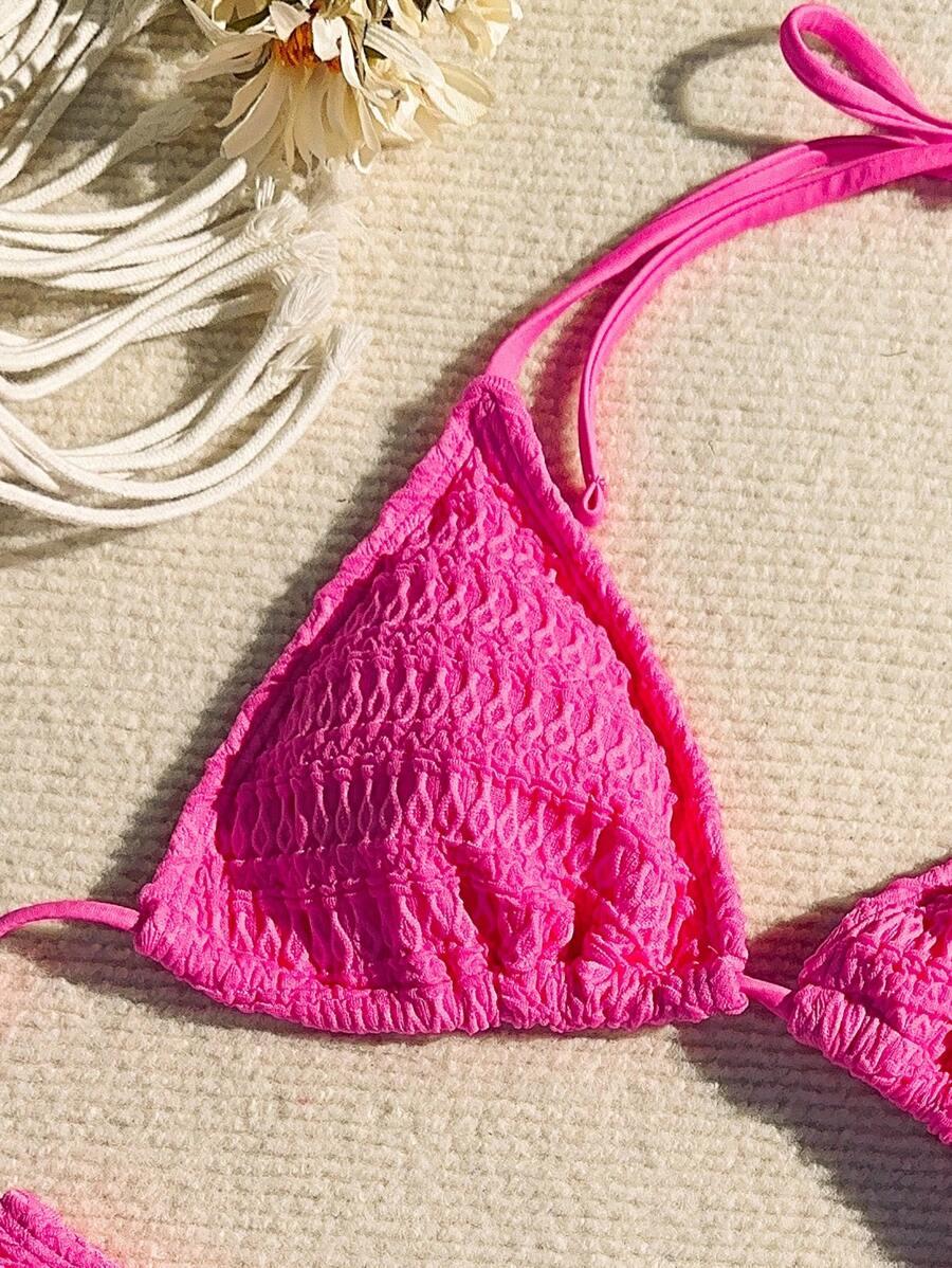 GÓRA OD BIKINI WIĄZANIE TEKSTURA