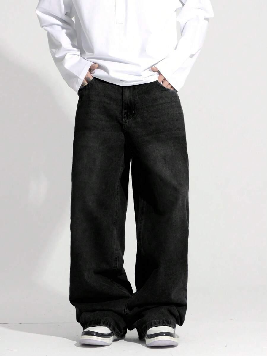 czarne spodnie jeans 
