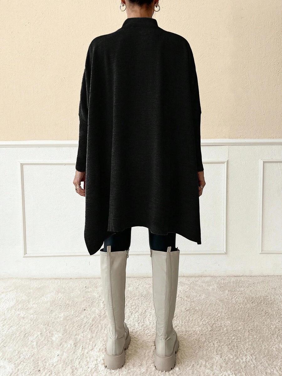 czarny luźny sweter