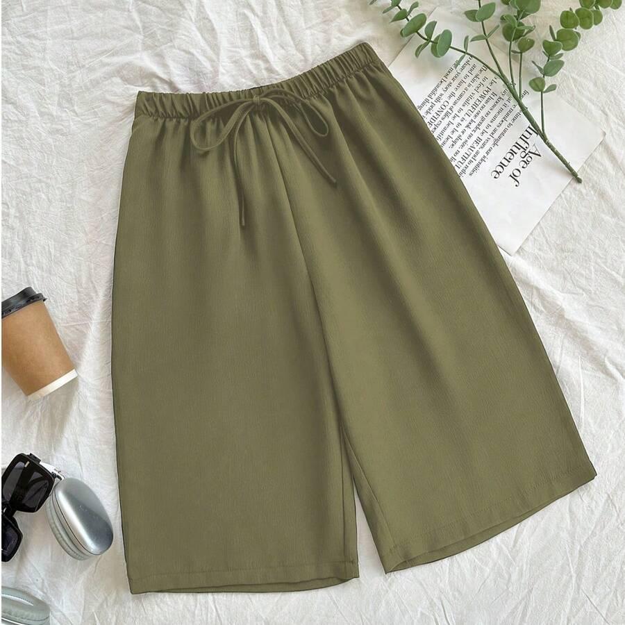 zielone spodenki casual