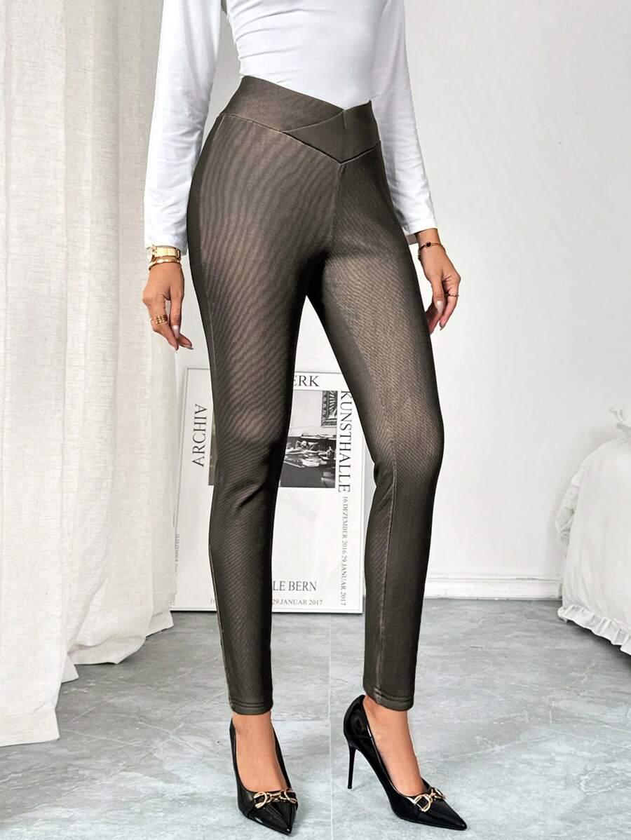 ocieplane legginsy asymetria