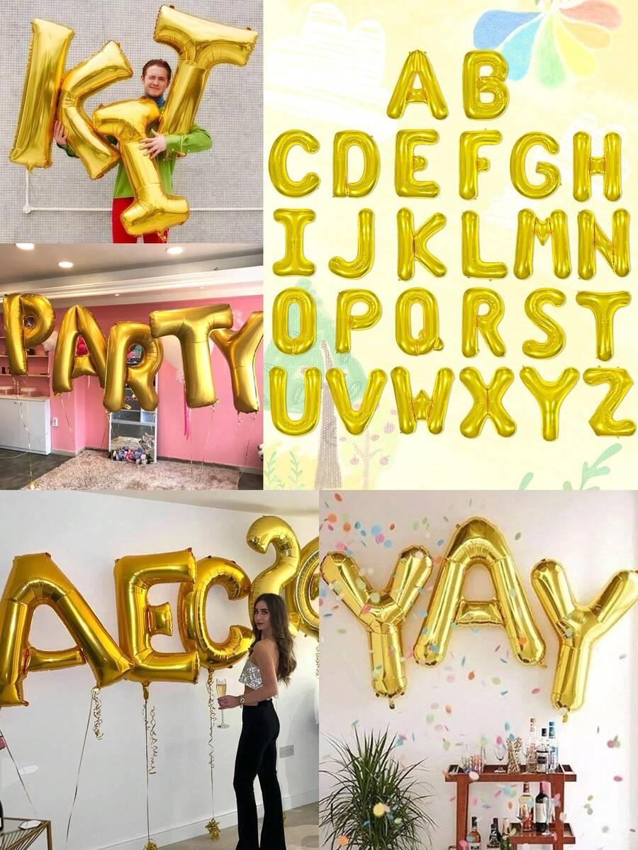 balon w kształcie litery E
