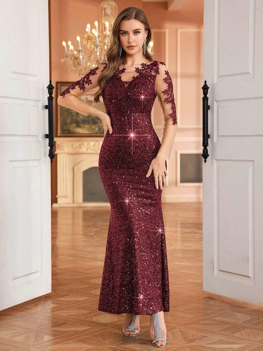 CZERWONA MAXI SUKIENKA