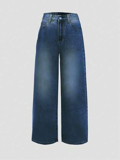 NIEBIESKIE SPODNIE JEANS