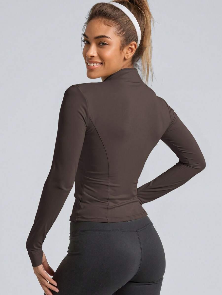 BRĄZOWA BLUZA SPORTOWA