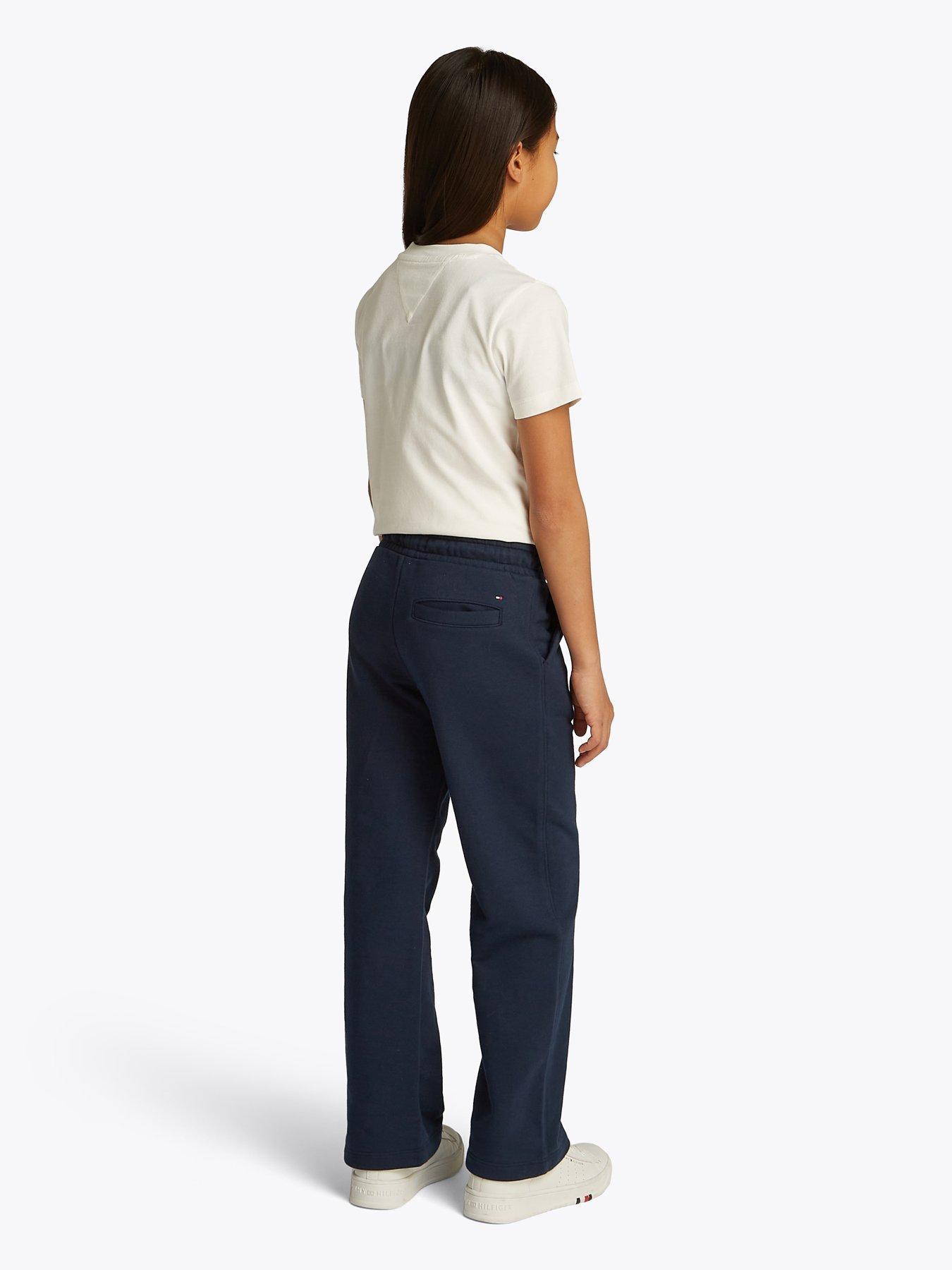 TOMMY HILFIGER SPODNIE DZIEWCZĘCE DRESOWE WIDE LEG KG0KG08422 4Y