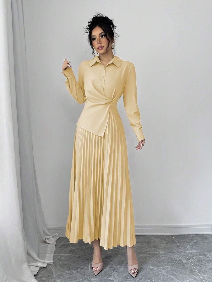 PLISOWANA SUKIENKA MAXI