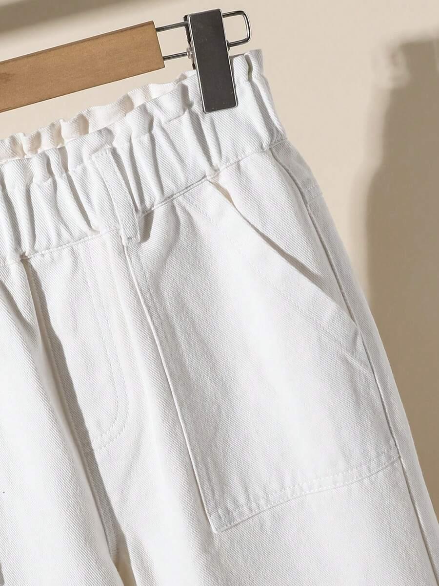 BIAŁE SPODNIE JEANS