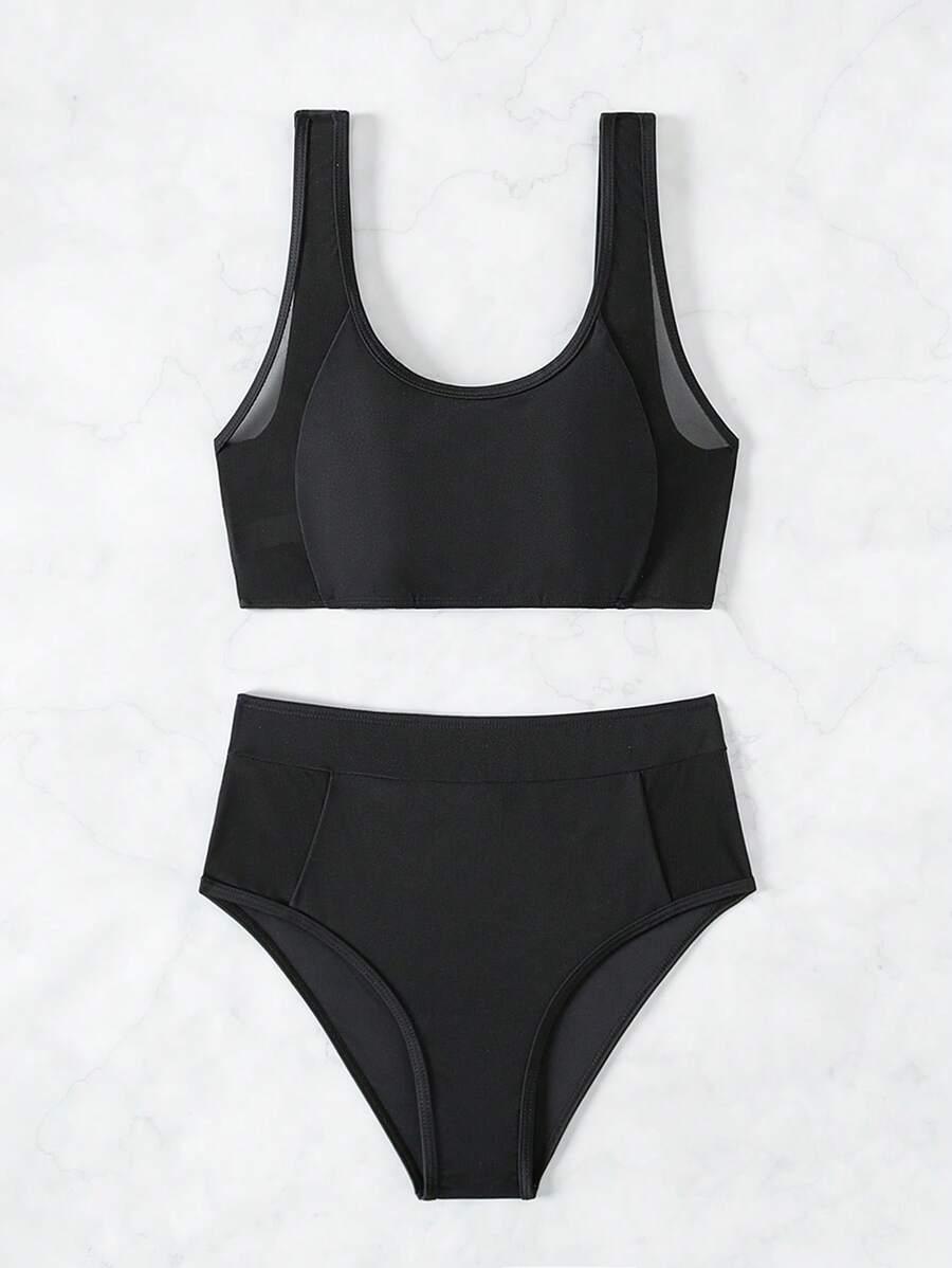 dół od bikini wstawki siateczka 