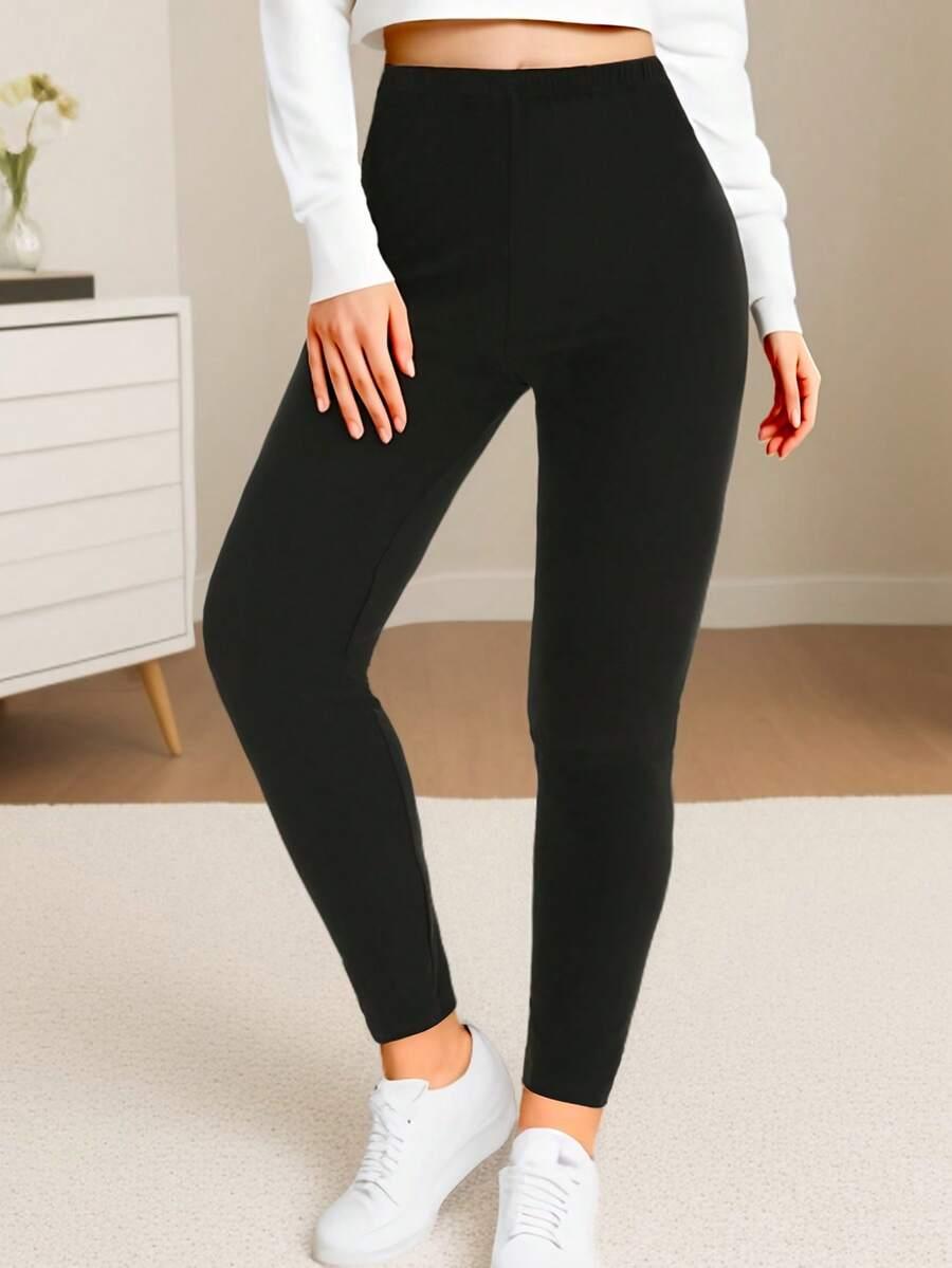 czarne legginsy wysoki stan 3 pack