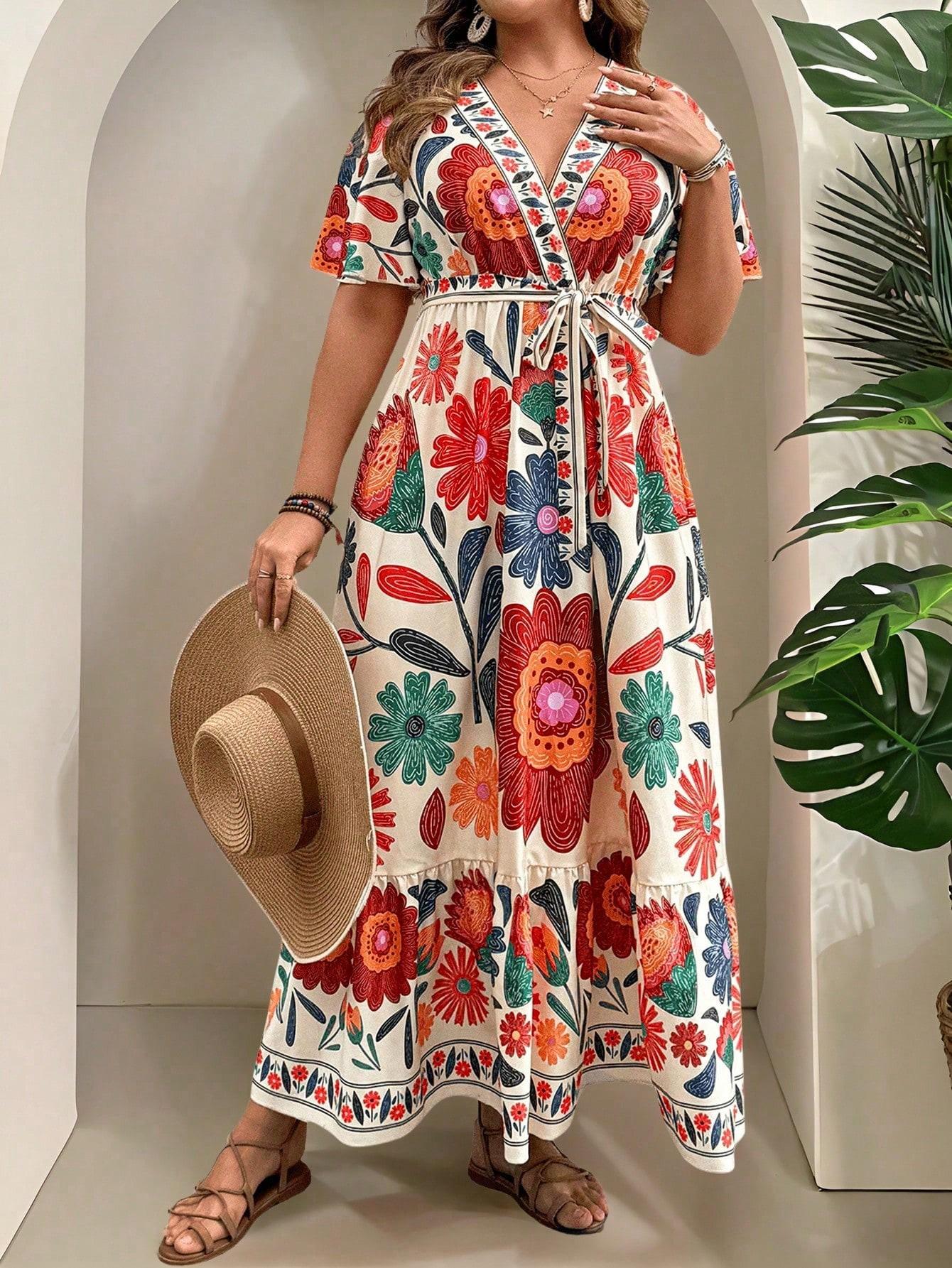 maxi sukienka print 