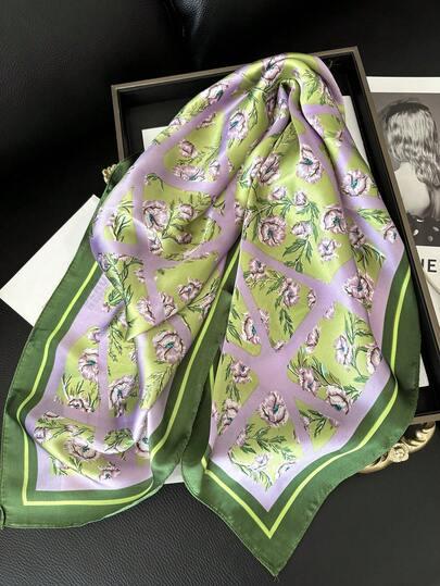 chusta print kwiaty