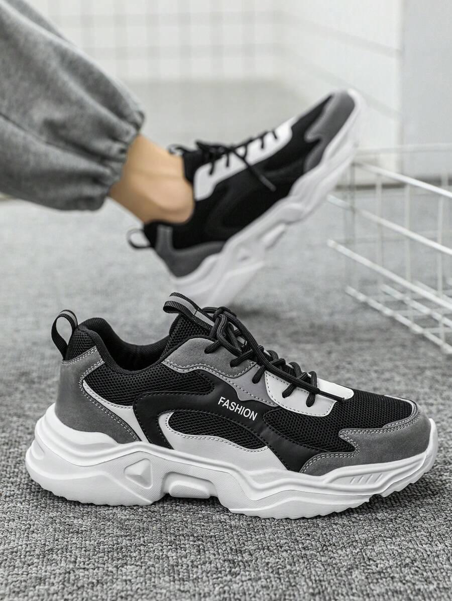 CZARNE SZNUROWANE BUTY SPORTOWE