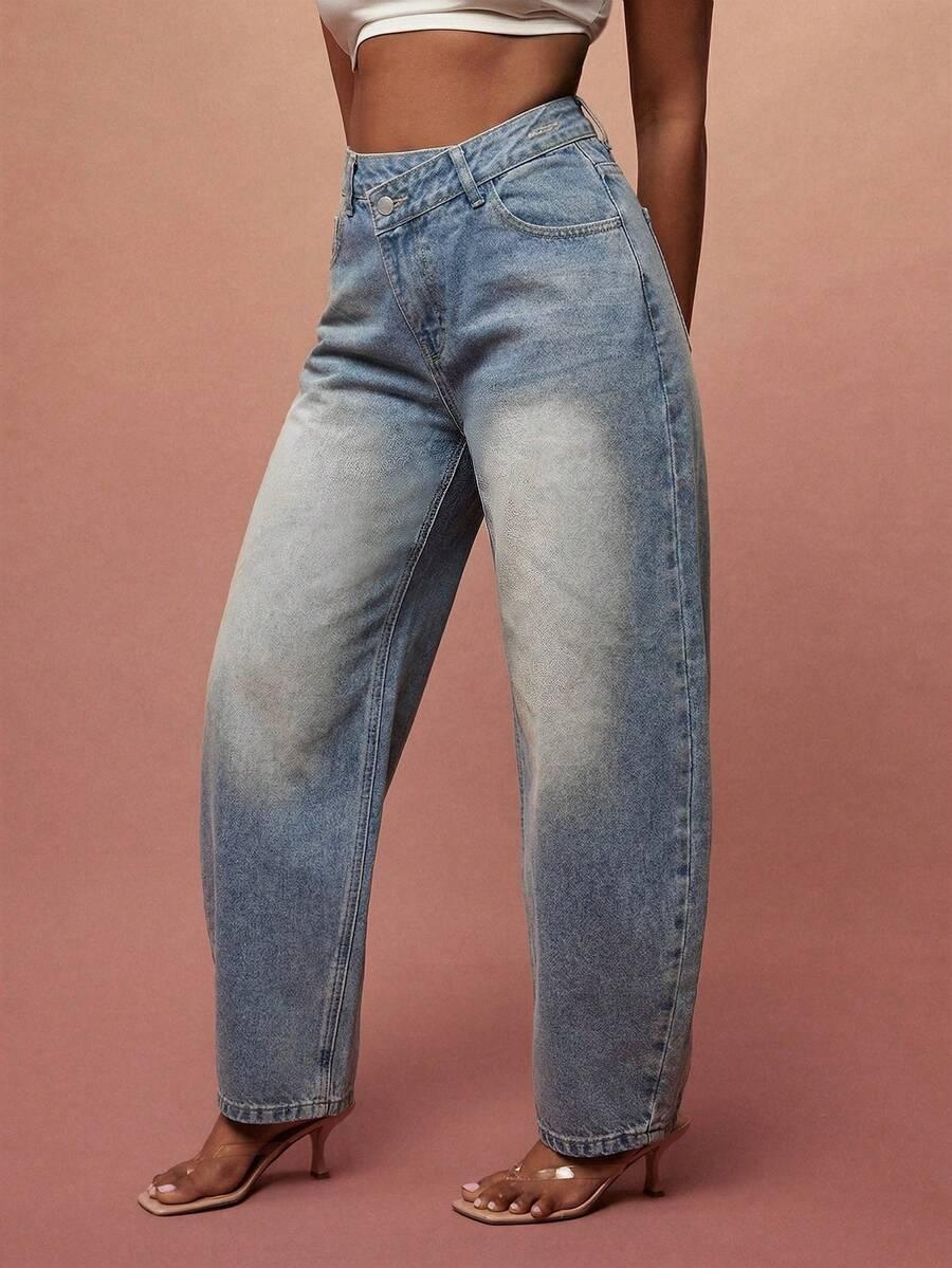 NIEBIESKIE SPODNIE JEANSY