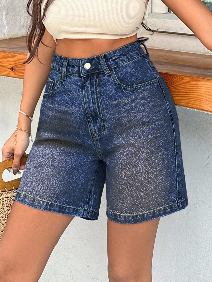 NIEBIESKIE SPODENKI JEANS