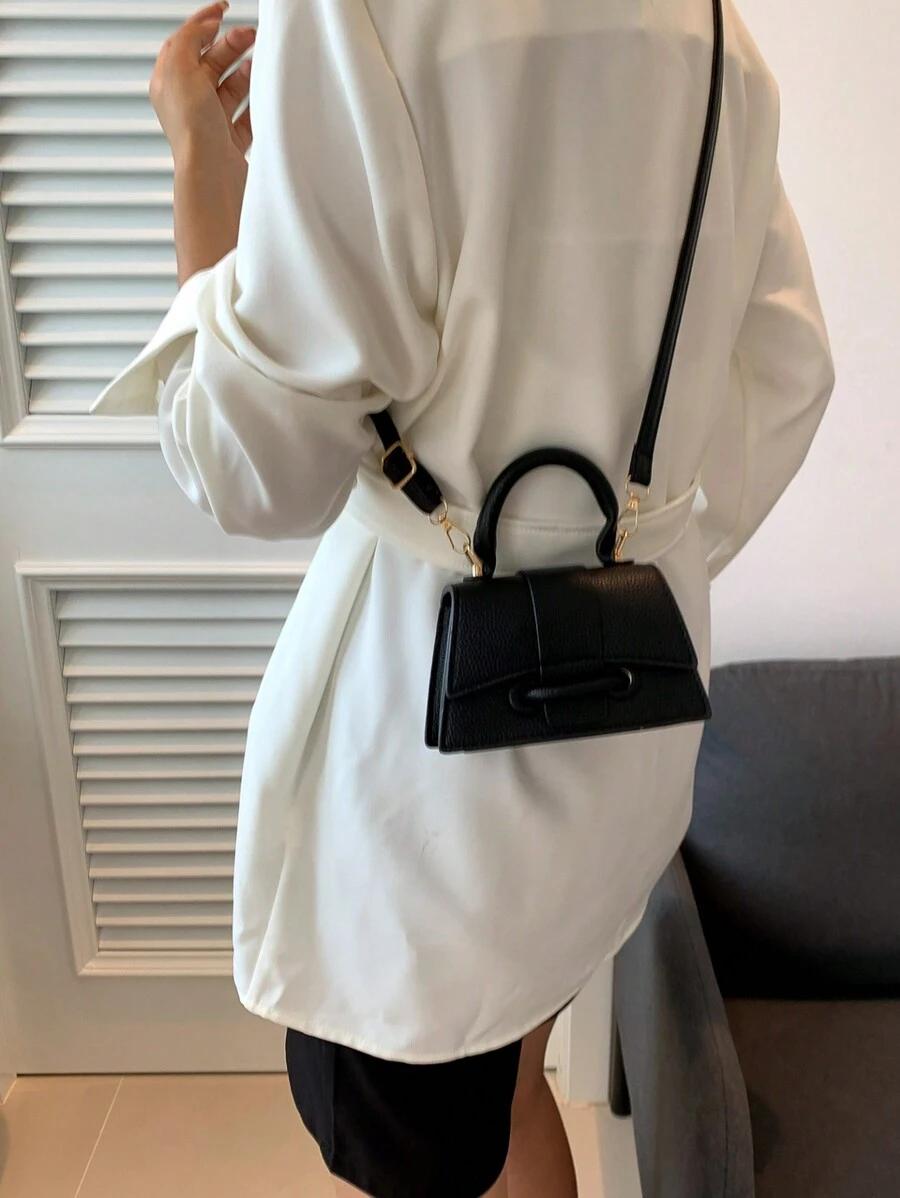 czarna mini torebka