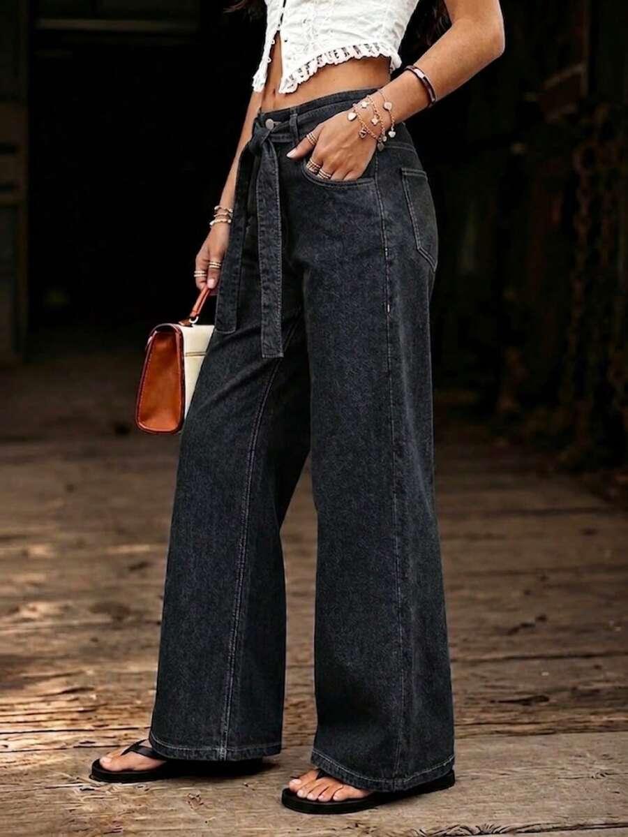 proste spodnie jeans