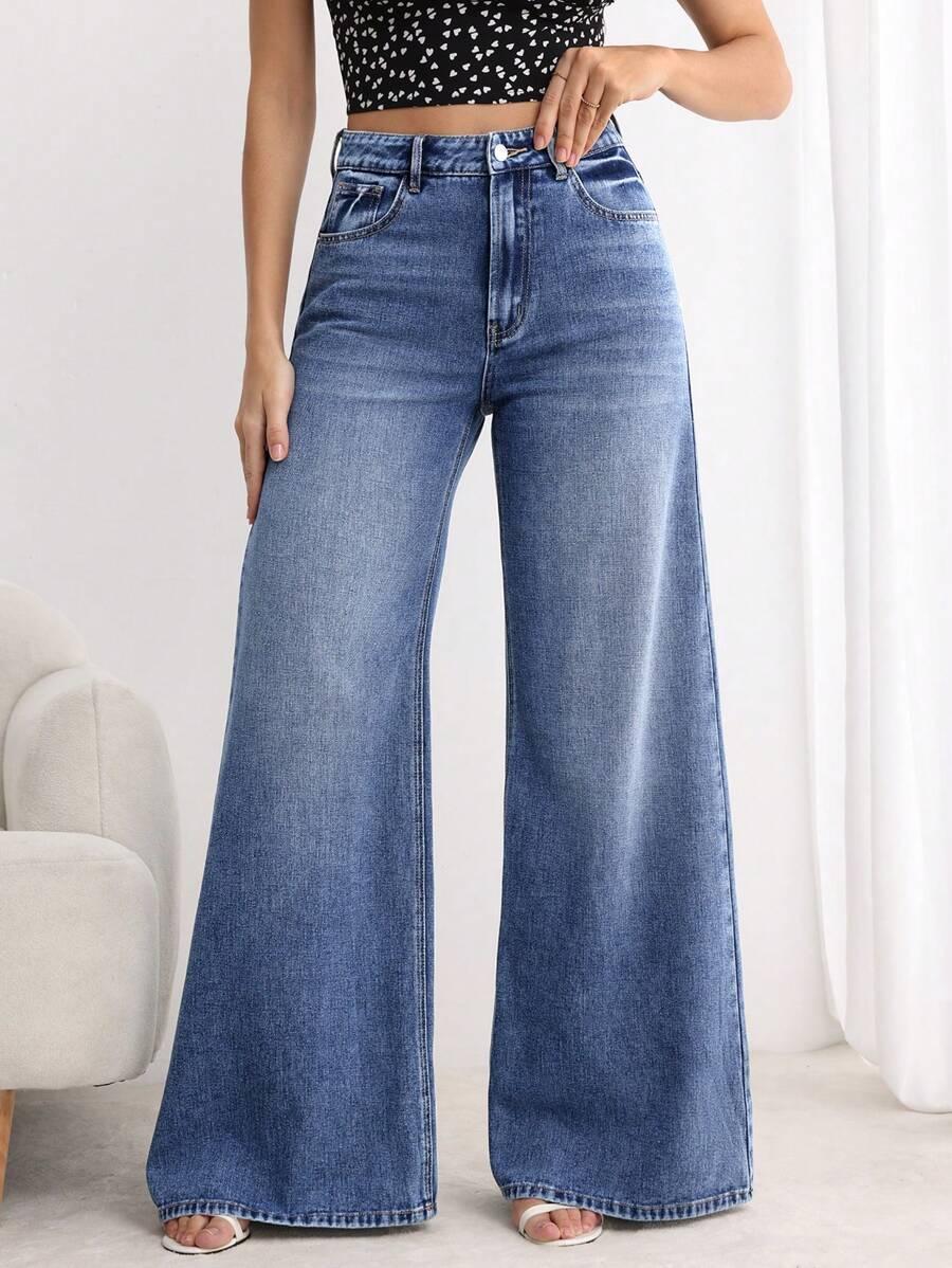 NIEBIESKIE SPODNIE JEANS