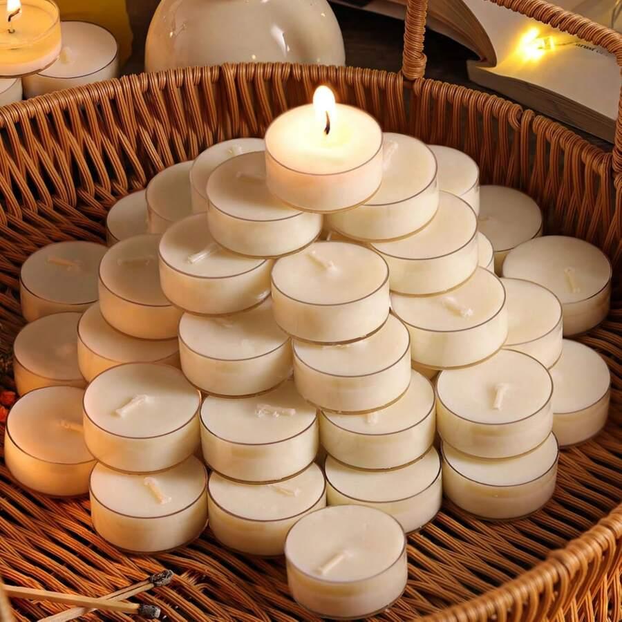 białe świece 25-pack