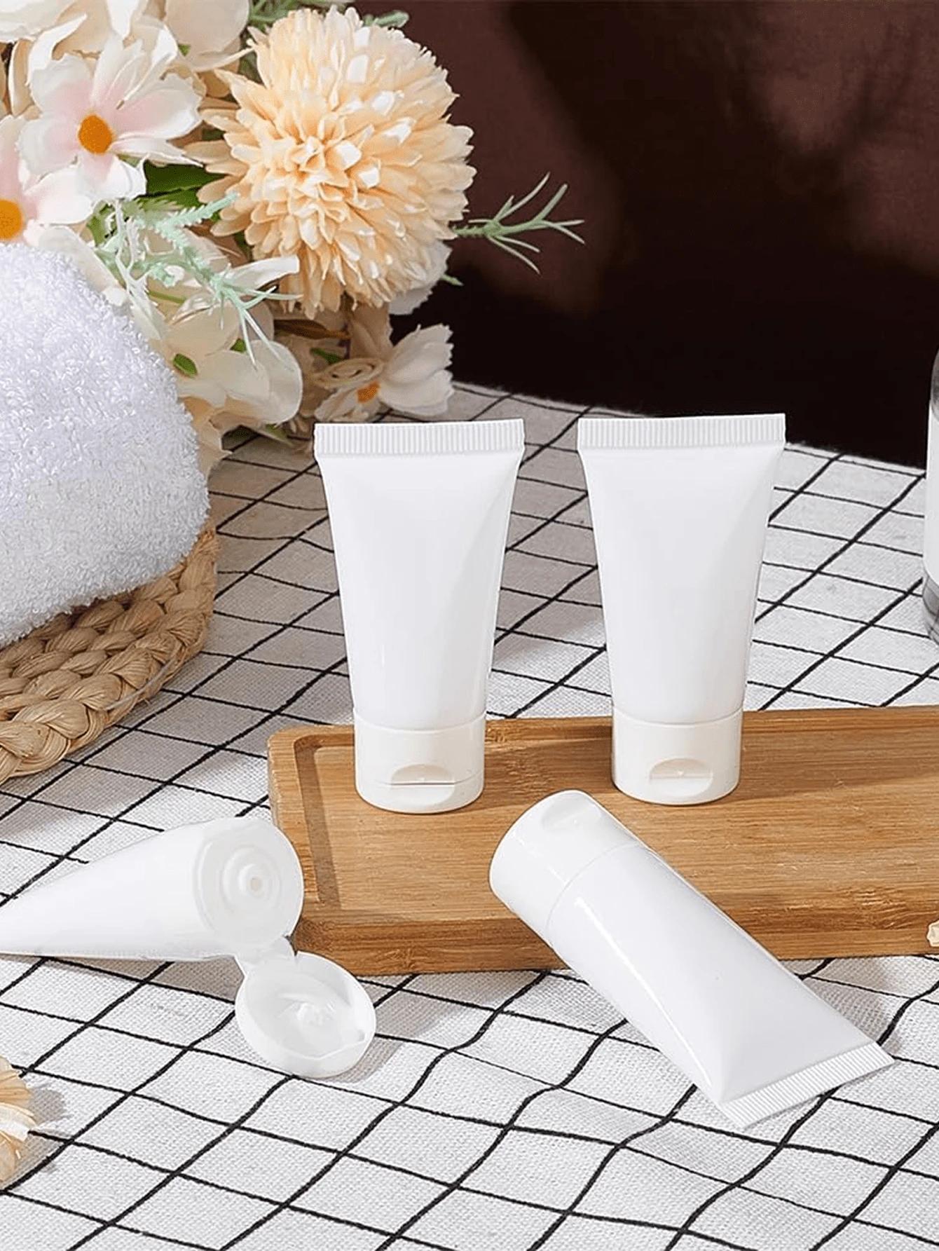 białe plastikowe butelki 2-pack