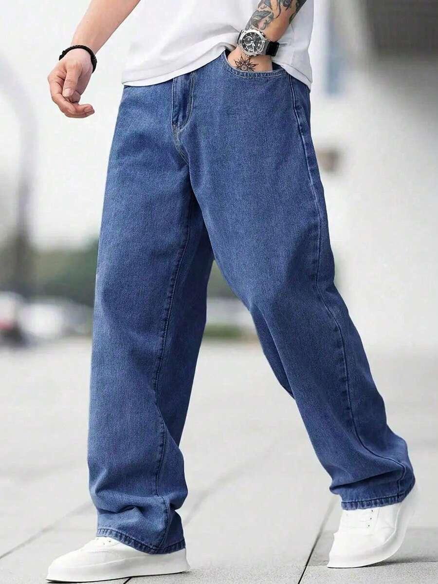 NIEBIESKIE SPODNIE JEANS