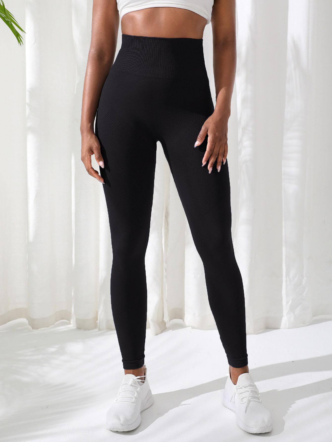 CZARNE LEGGINSY SPORTOWE WYSOKI STAN