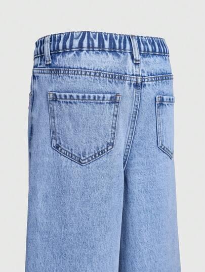 SPODNIE JEANS SZEROKIE NOGAWKI 
