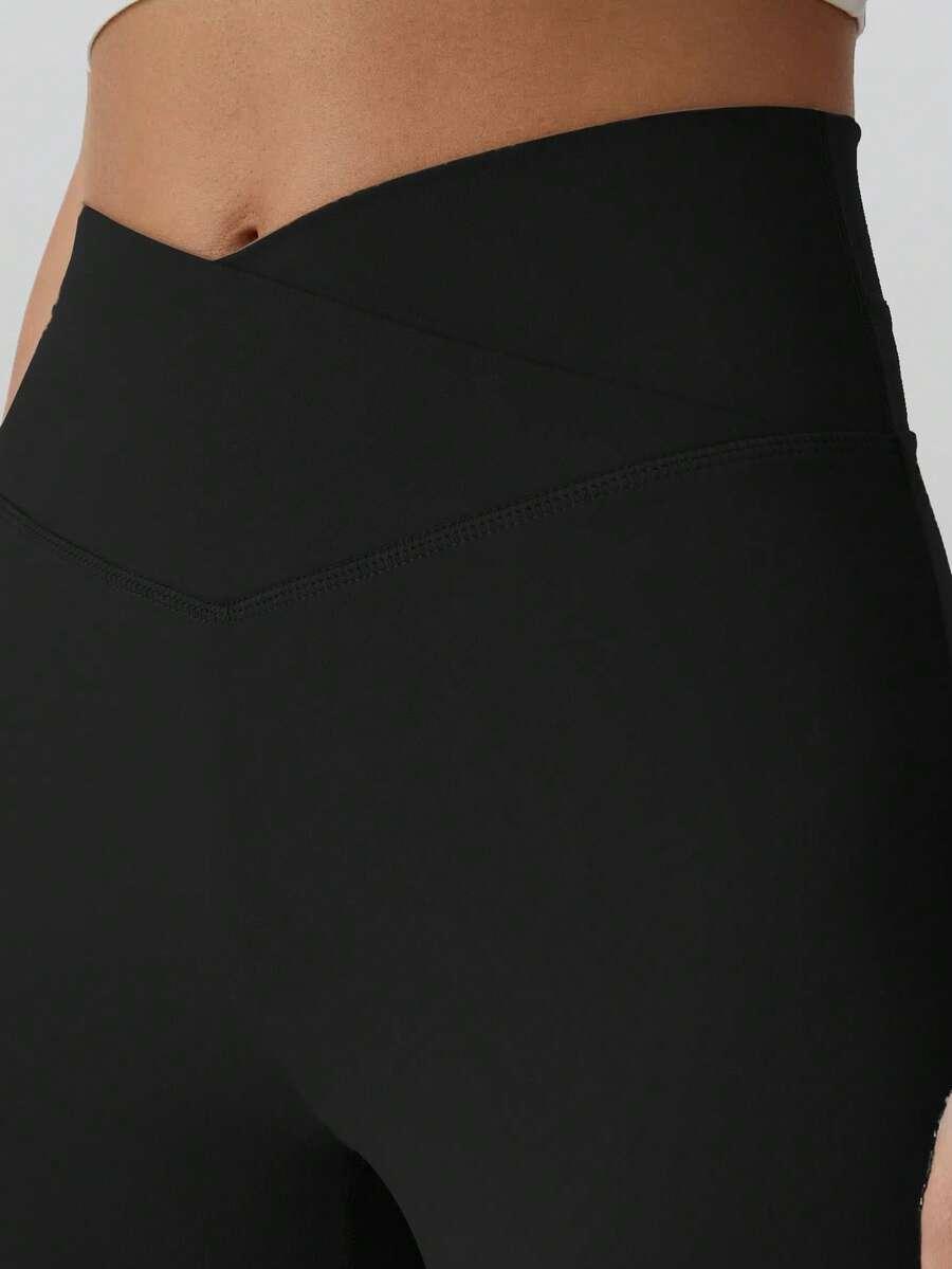czarne klasyczne legginsy 