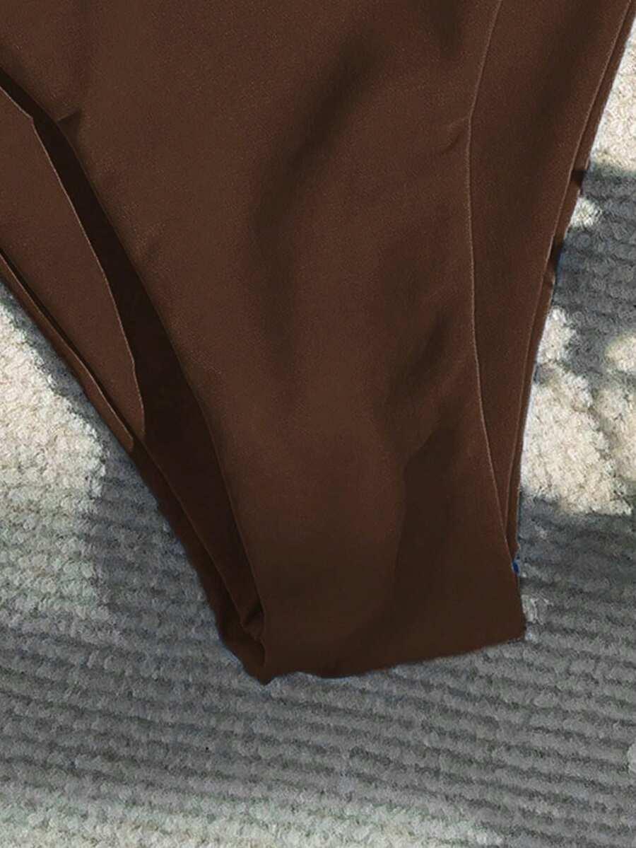 brązowy dół od bikini 