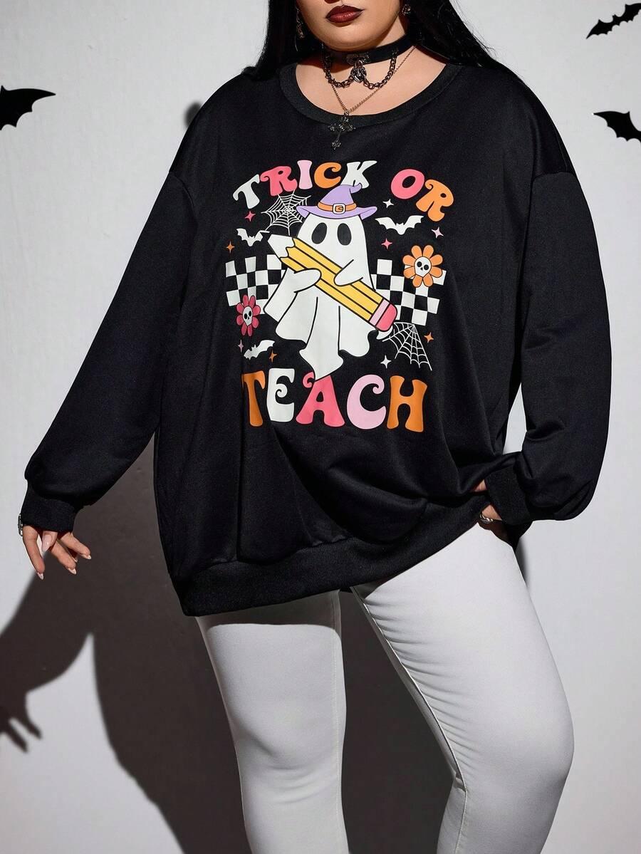 bluza długi rękaw wzór print