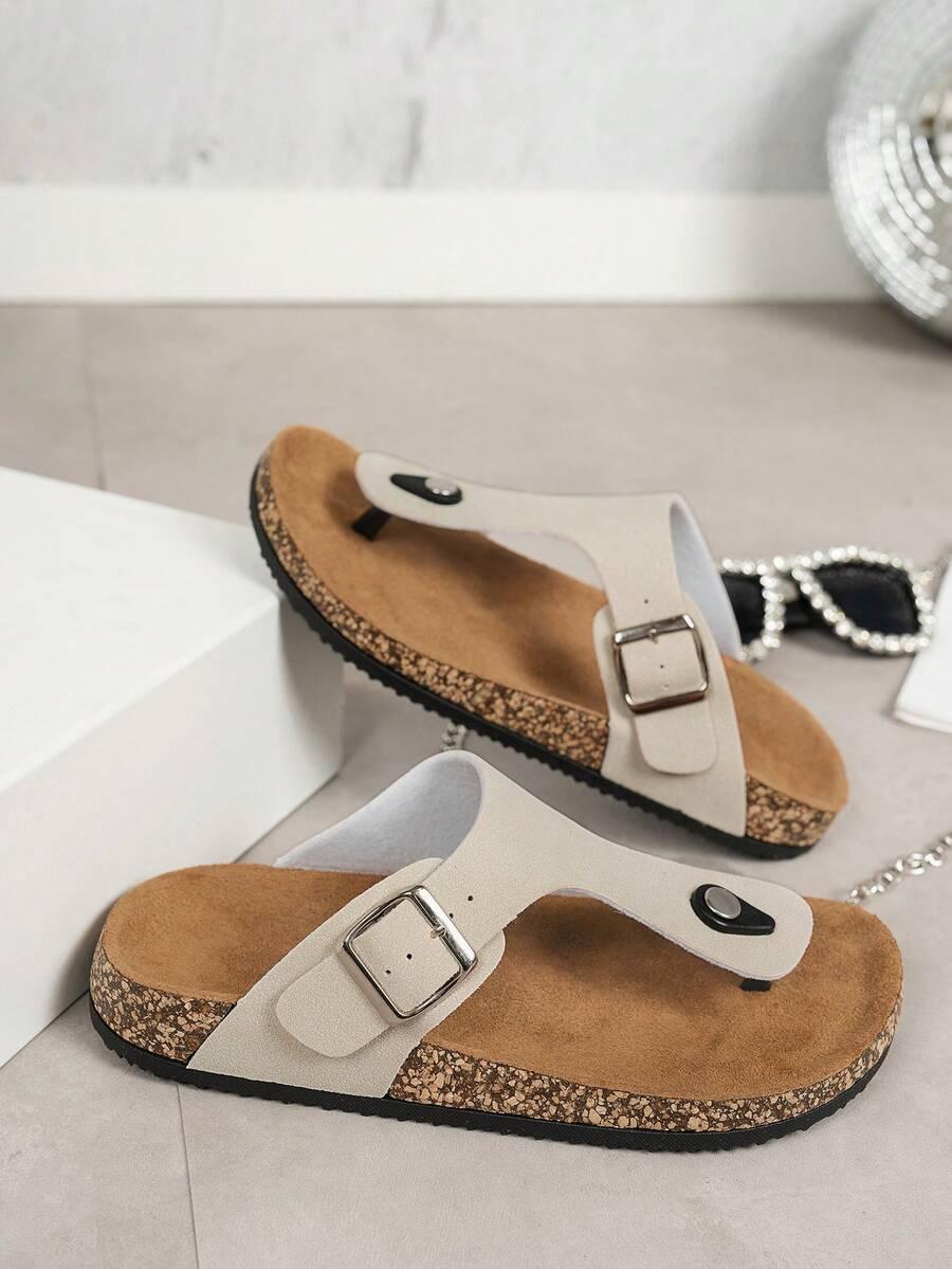 klapki casual klamra