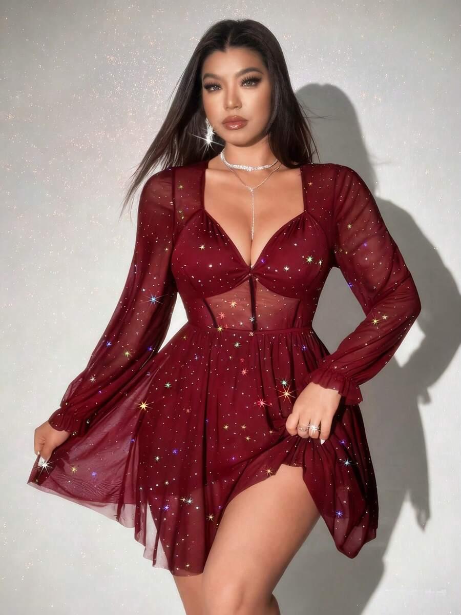 czerwona mini sukienka