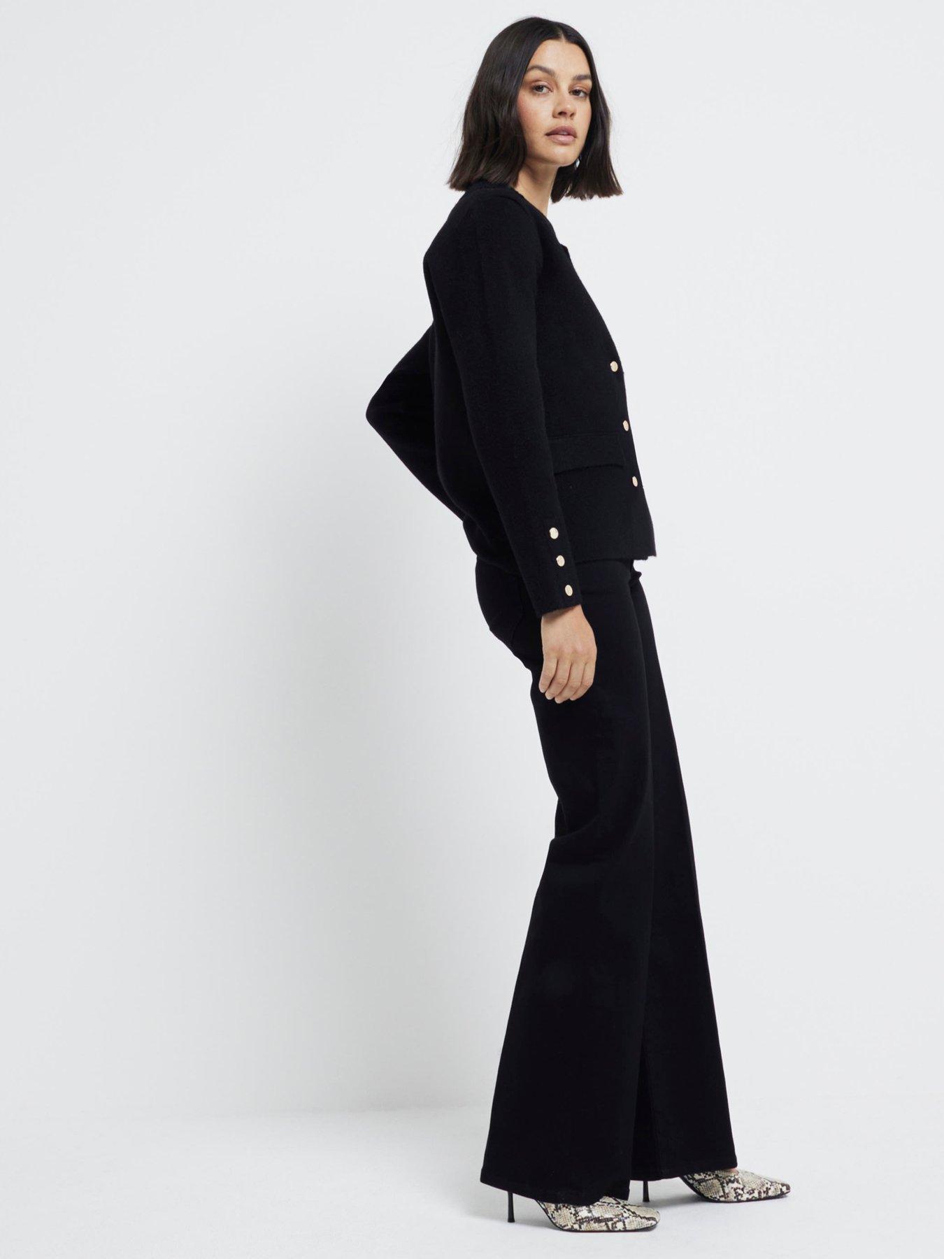 RIVER ISLAND JEANSY WIDE LEG WYSOKI STAN