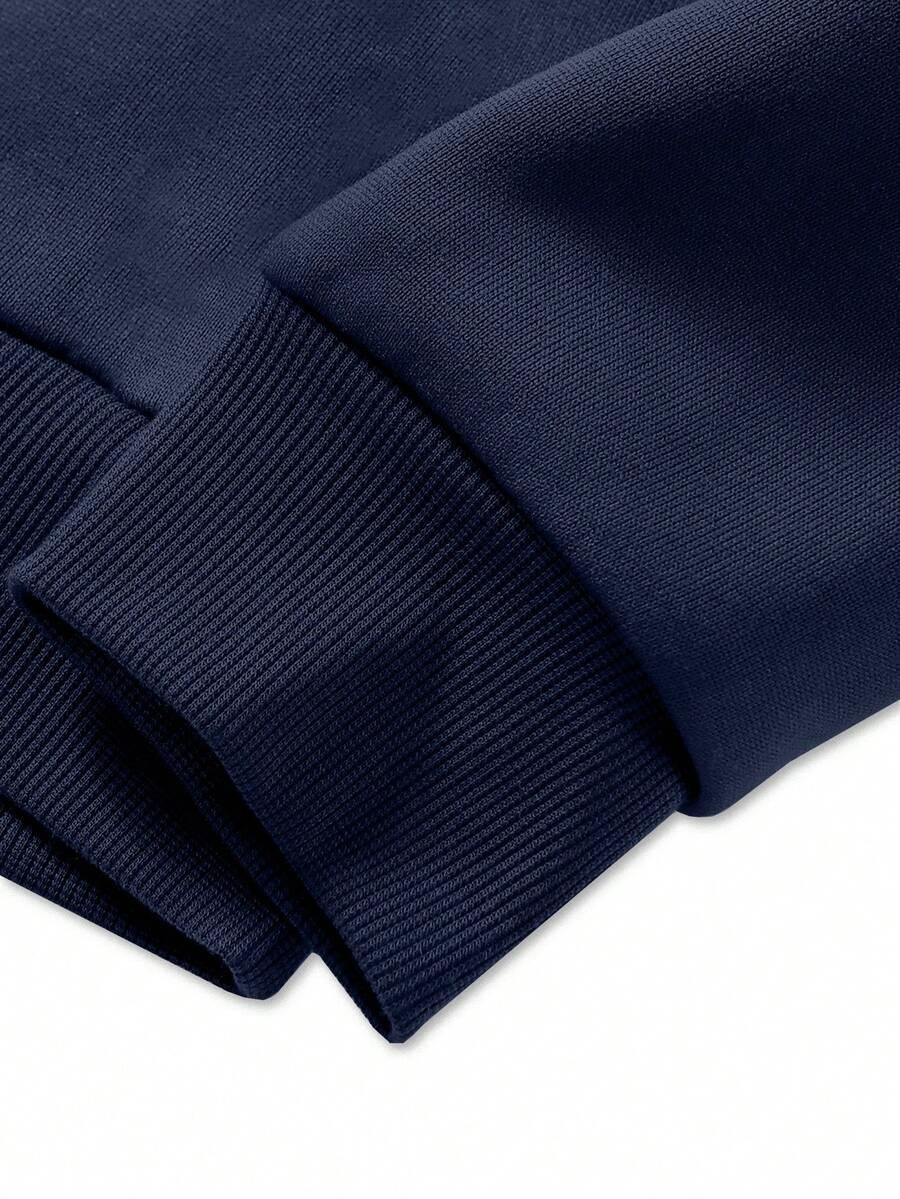GRANATOWY KOMPLET bluza spodnie dresowe