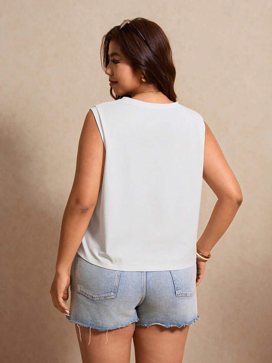 BIAŁY TOP CASUAL