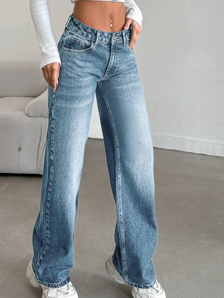 NIEBIESKIE SPODNIE JEANS