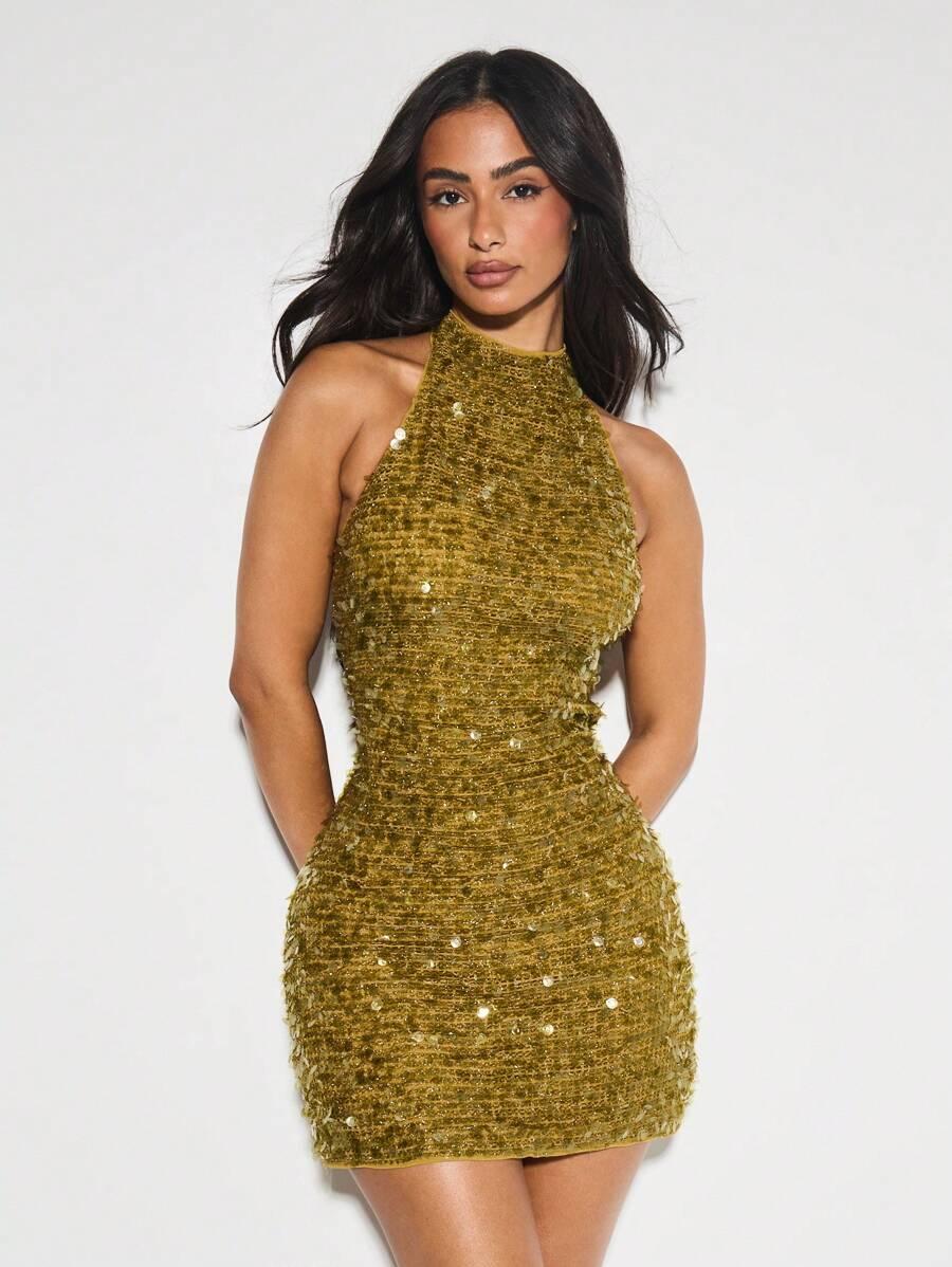 SUKIENKA KOKTAJLOWA GLAMOUR MINI ODKRYTE PLECY 