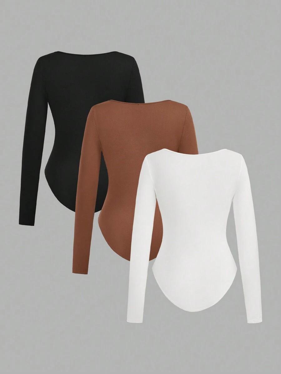 body długi rękaw 3-pack