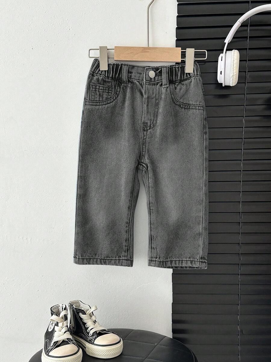 CZARNE SPODNIE JEANS