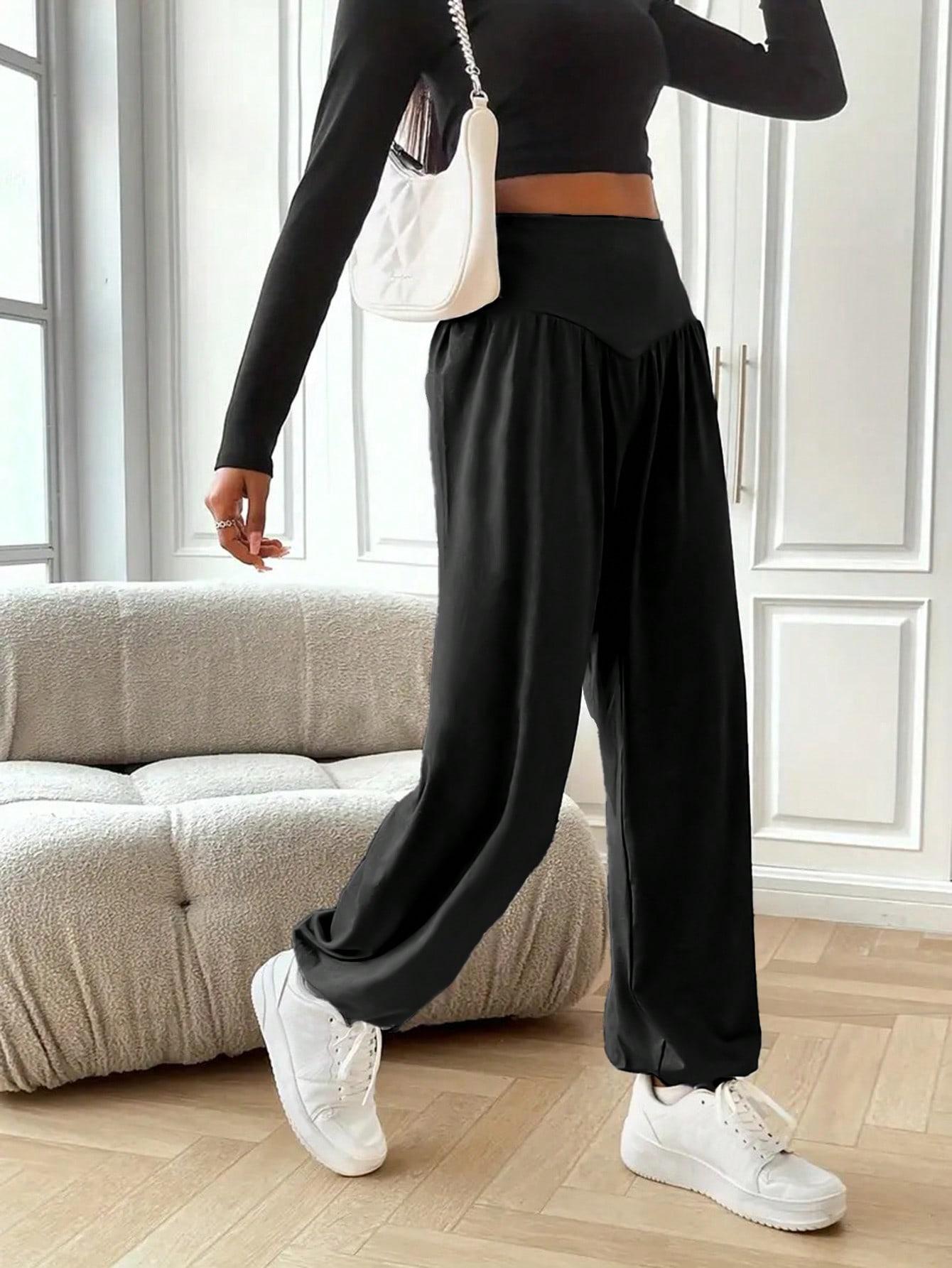 CZARNE SPODNIE CASUAL