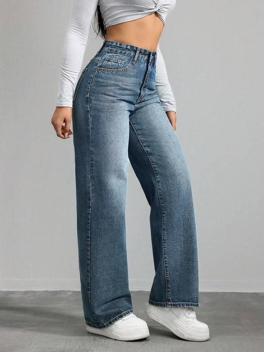 NIEBIESKIE SPODNIE JEANS