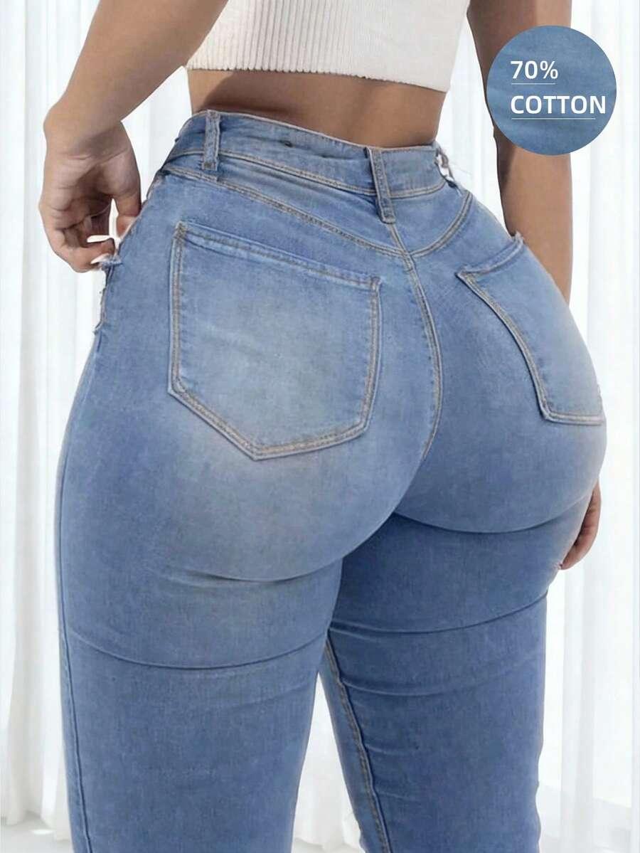 NIEBIESKIE SPODNIE JEANS