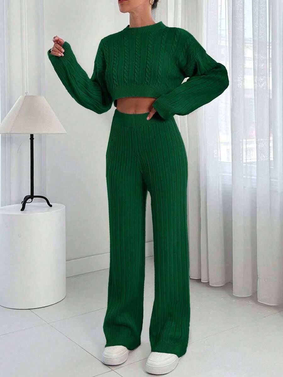SWETER SPODNIE KOMPLET
