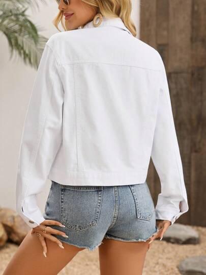 biała kurtka jeans 
